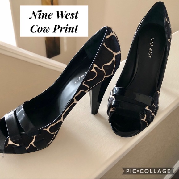 Nine West Shoes - SOLD!! Nine West Cow Print Pumps